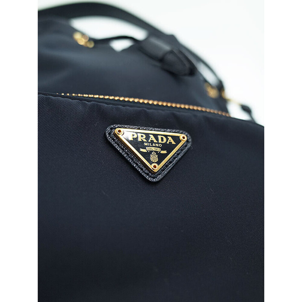 Prada Duet 2way Bucket Shoulder Bag Black - Picture 4 of 5